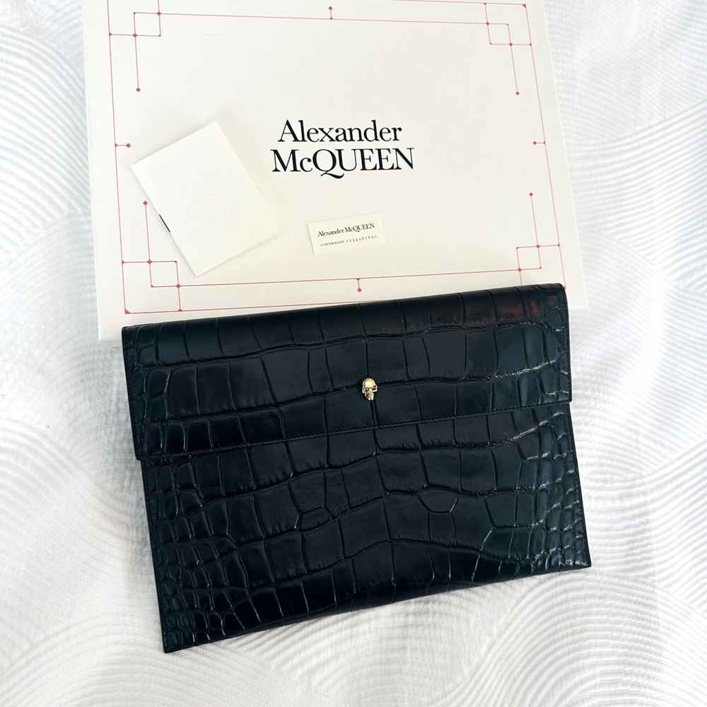 Authentic Alexander McQueen Black Clutch